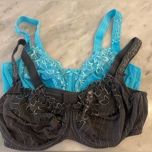 TWO Prima Donna Deauville bras, size 42D
